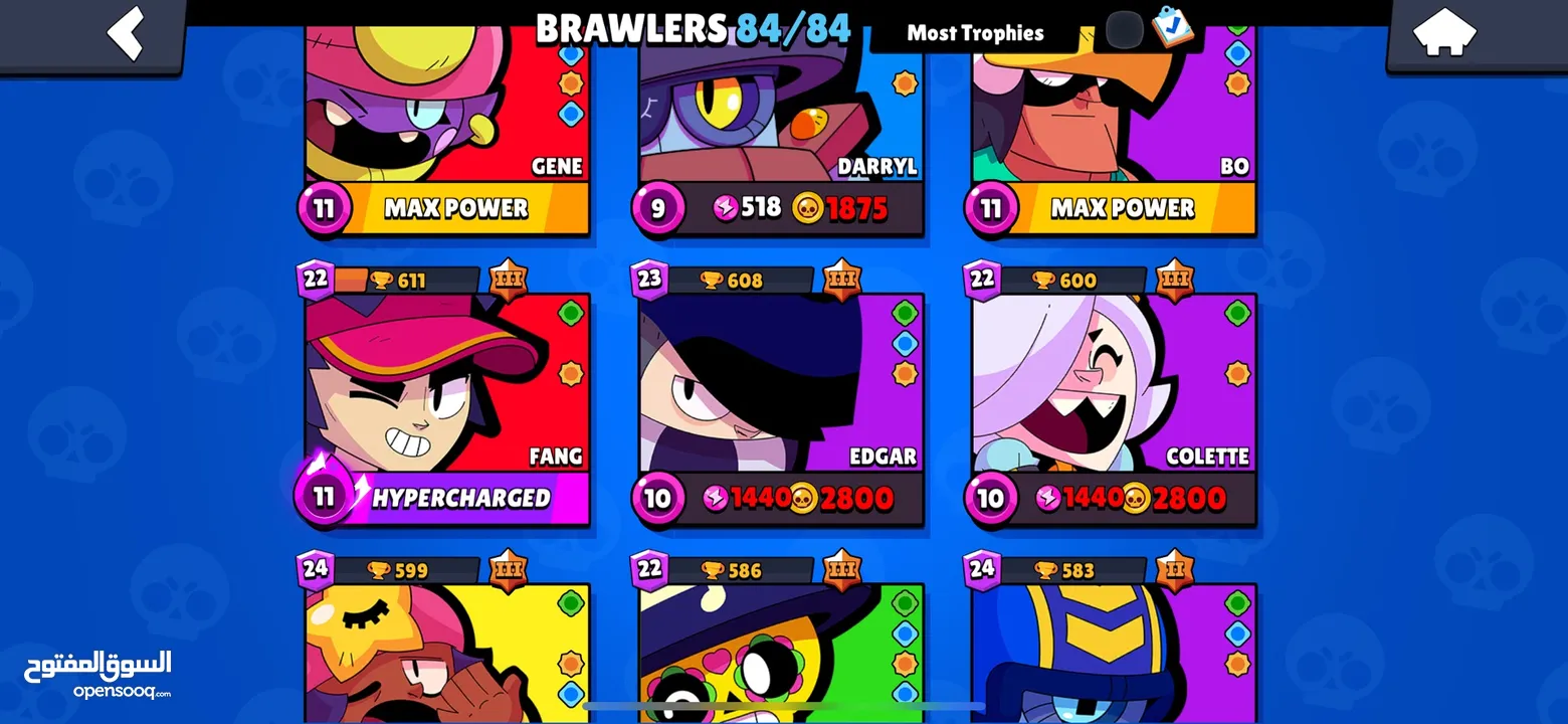 بيع حساب براول ستارز ~ Brawl stars