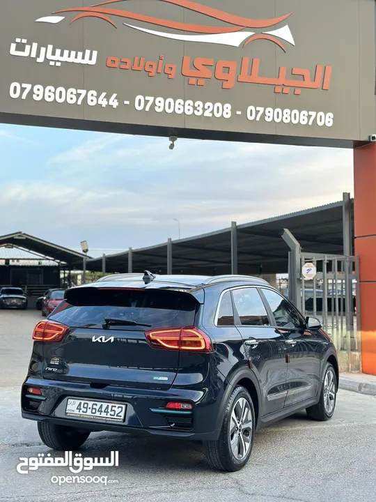 كيا نيرو 2022 كهرباء فل اضافات بريميوم بلس اعلى صنف فحص كامل ممشى قليل لون كحلي جمرك جديد