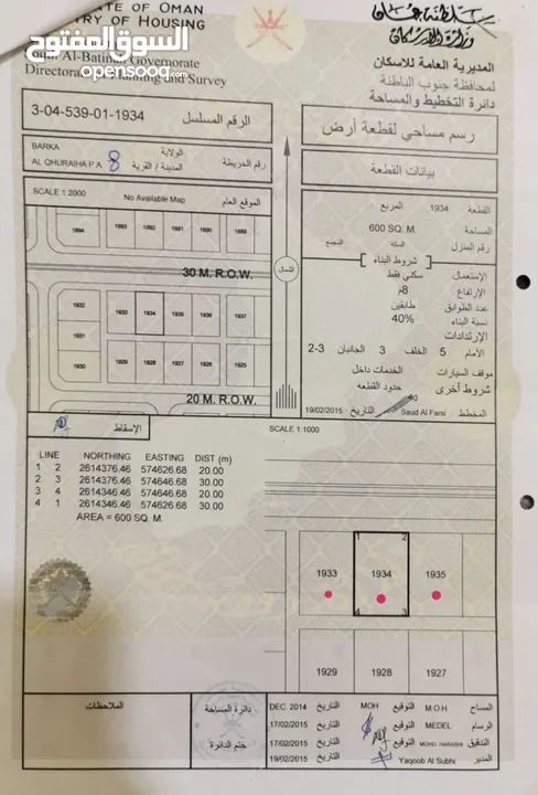 انا المالك ( للبيع ثلاث أراضي شبك ) في بركاء القريحة الثامنة ، فرصه لعمل استراحة خاصة