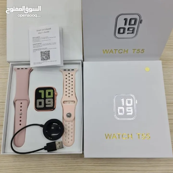 ساعة ذكية WATCH T55 شاشة تتش اقتران بالهاتف
