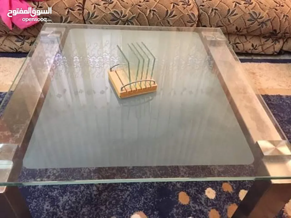 طاوله وسط زجاج( سكريت 10ملم )  وستنالس  دنماركيه