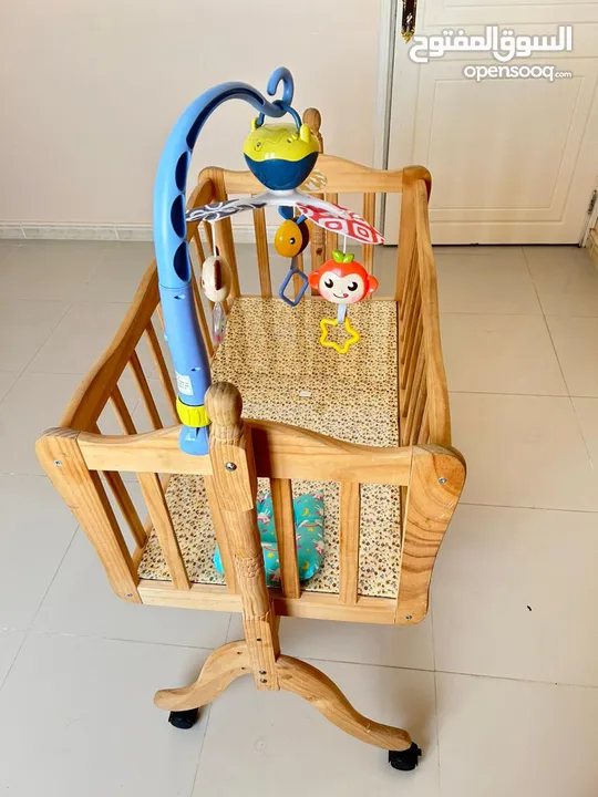 Baby Cradle with Musical Hanging toy