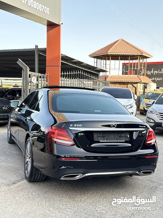 مرسيدس E350 2020 AMG فحص كامل ممشى قليل فل اضافات اعلى صنف لون اسود غرفة كاميل
