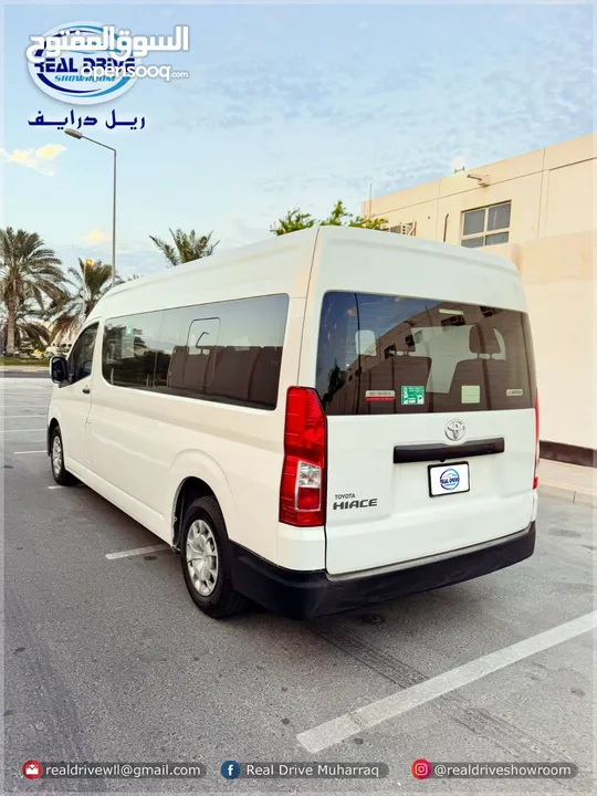 TOYOTA HIACE-HIGHROOF 13 Passenger Year-2019 Engine-3.5L V6-white