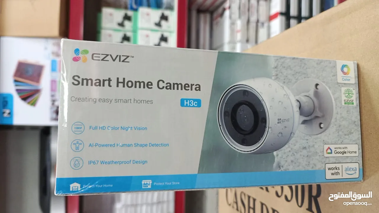 كاميرا مراقبة واي فاي ازفيز عالية الدقة  EZVIZ H3C Camera 1080 FullHD 2MP AI Powered