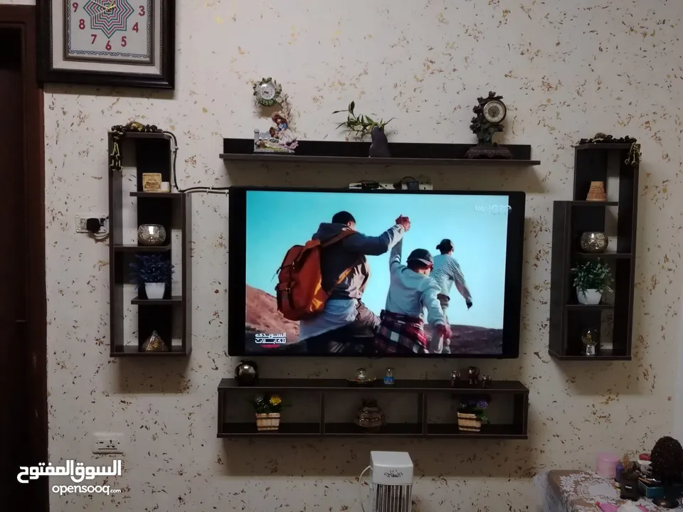 رف شاشة التلفزيون خشب لامنيت مميز