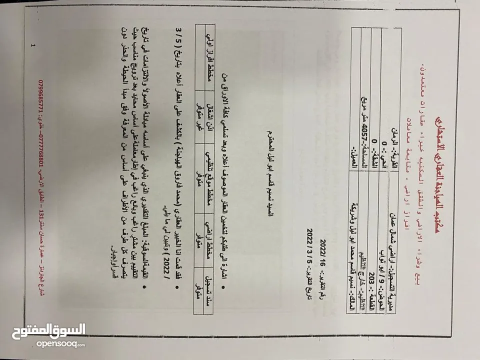 ارض 4 دنم الرمان محاذية لسور جامعة فيلادلفيا منطقة شاليهات ذات إطلالة رائعة  تصلح لمشروع سياحي