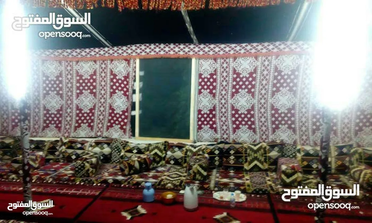 خيم شعر تراثيه  مساحة 8م×4م ويوجد مساحات أخرى حسب الطلب  خيم جديده لا يوجد مستعمله