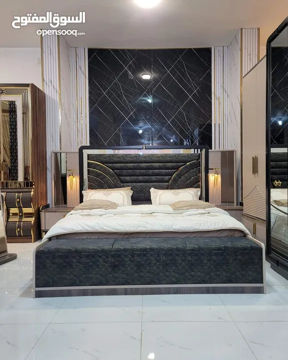 اجمل غرف النوم التركيه عمل محلي خشب ماليزي