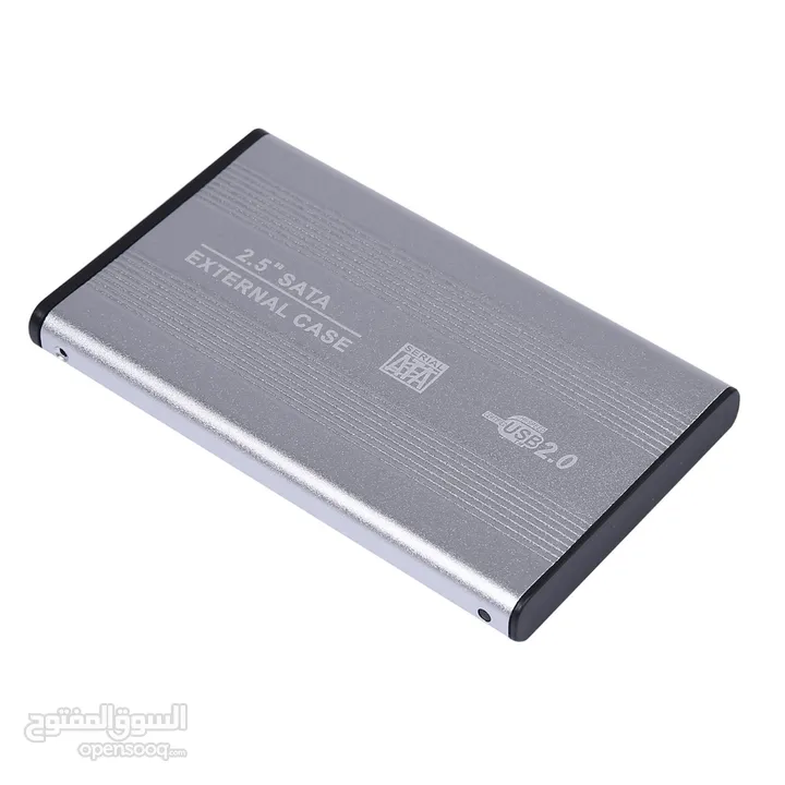 External Hard Drive Case2.5" Aluminum حافظة هارد ديسك خارجية بسرعة 2.5