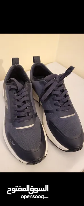 EA7 EMPORIO ARMANI NAVY BLUE SILVER SNEAKERS 40