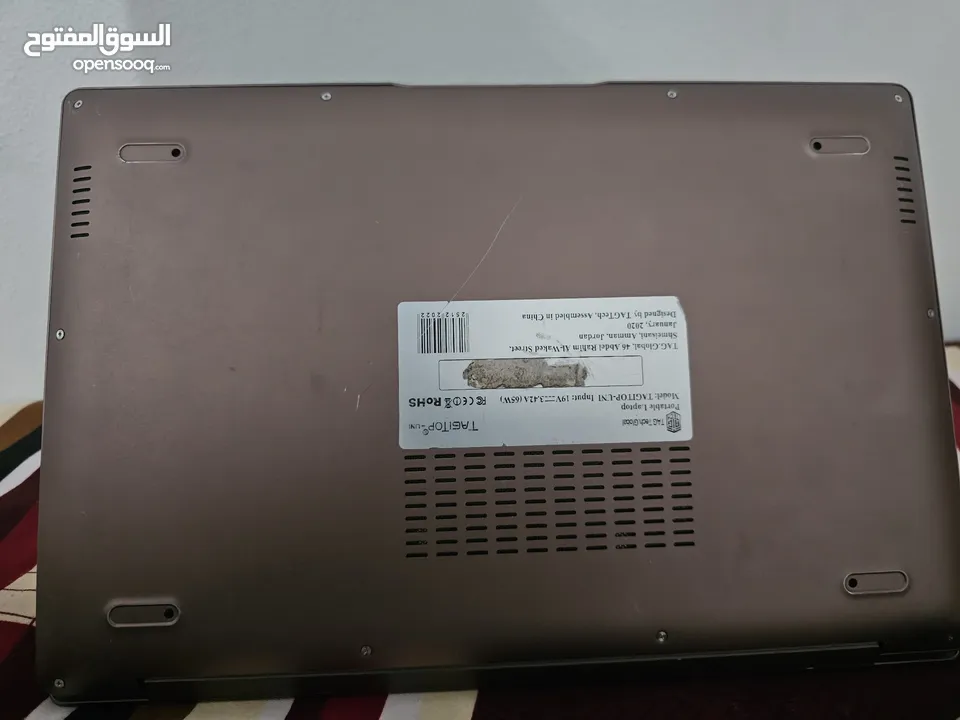 laptop TAGTECH   TAGITOP-UNI  مستعمل بحالت الجديد  عليه خدوش من الخلف