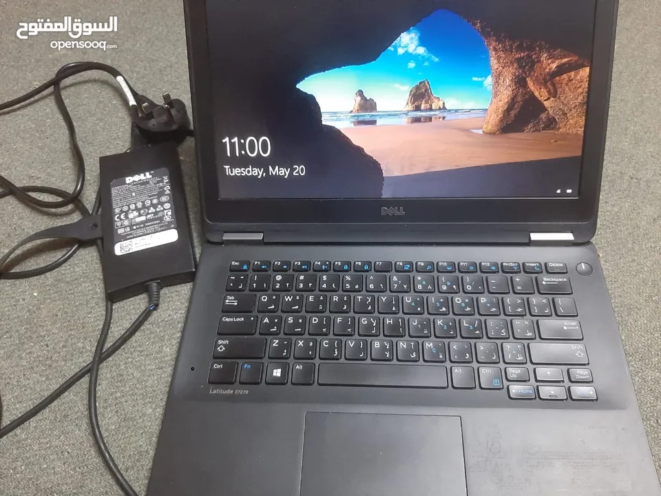 لاب توب ديل للبيع بسعر لقطة ذاكرة داخلية 256 جيجا ssd مع  8 رام ومعالج ايكور 5  مئة د  تواصل واتساب