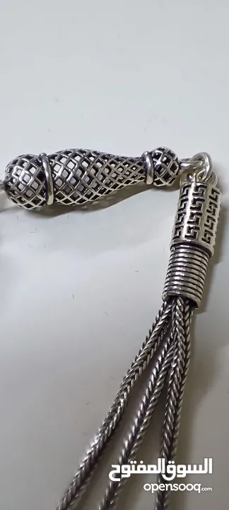 سبحة فضة ملكية / تحفة فنية تليق بيدك