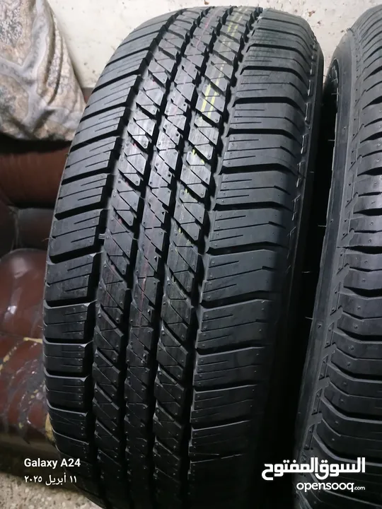القياس 17 65 255 برجيستون زيرو ياباني اورجنال من اعلا المواصفات بالاطارات العالميه دبل قومه دبل ستيل
