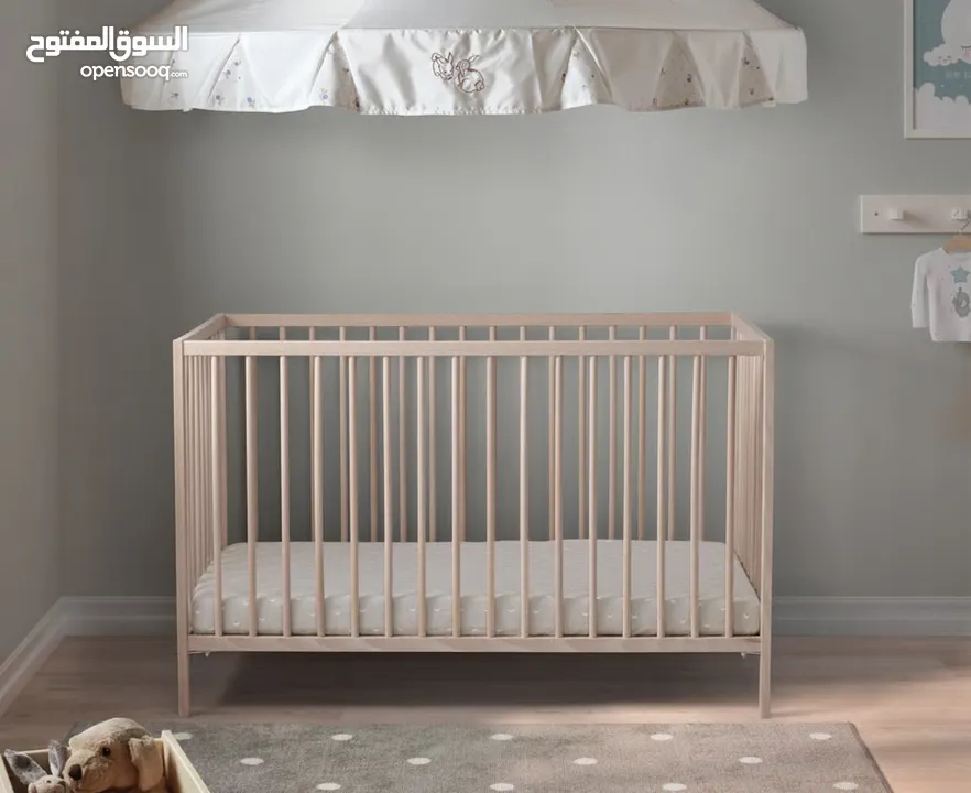 سرير أطفال  IKEA لحد 25 كغم  حجم 60*120