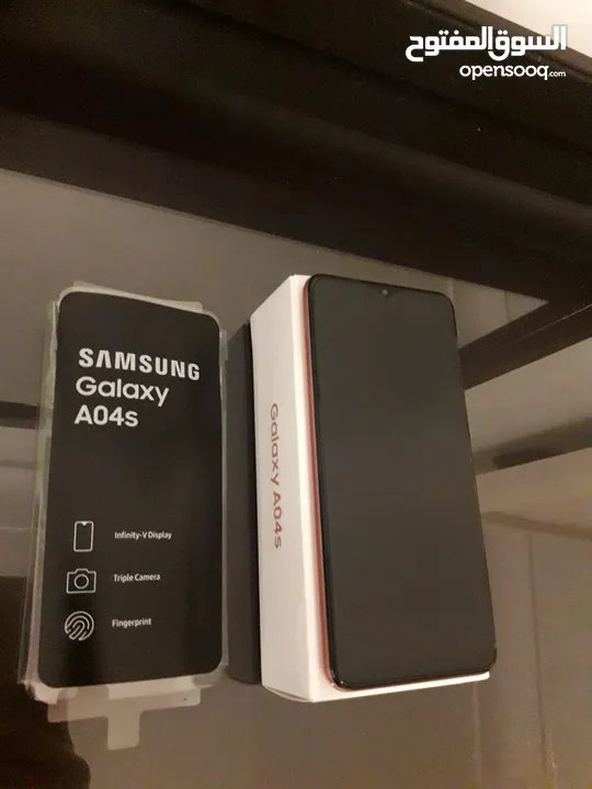 Samsung Ao4s - 4GB ram /128GB memory used like new with front & back screen protector, made in India