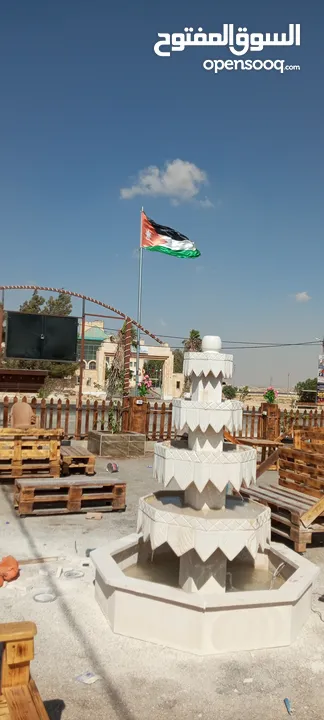 نوافير وشلالات وبابكيو حواض زريعه جميع انواع الحجر البناء والديكورات