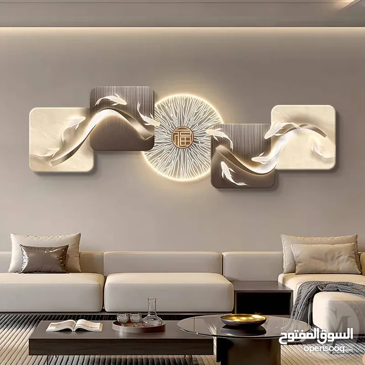 Light of a luminous mural panel