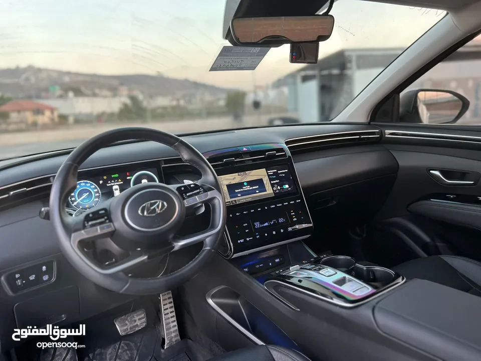 هونداي توسان/2022 فل الفل بدون فتحة سقف  2x4 ///240Hp بنزين + كهرباء  ( Haybrid) 1600cc