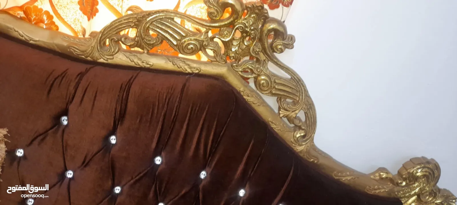 طقم كنب مصري دمياطي خشب زان ثقيل سبعة مقاعد 7
