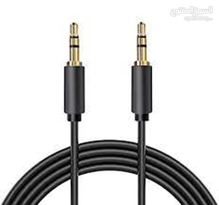 AUX- IN CABLE منفذ AUX كيبل   او اكس  1 متر  