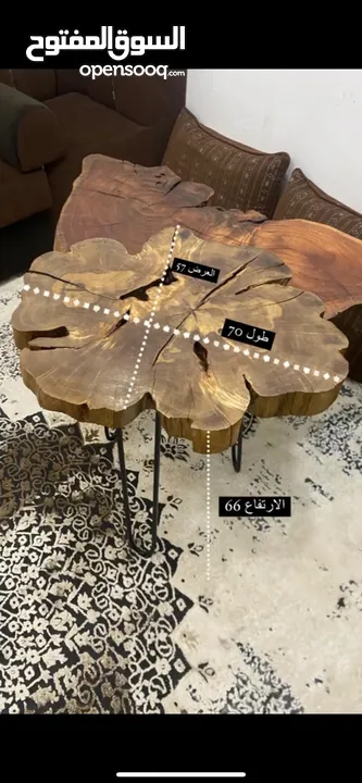 طاولات طاولة خشب طبيعي