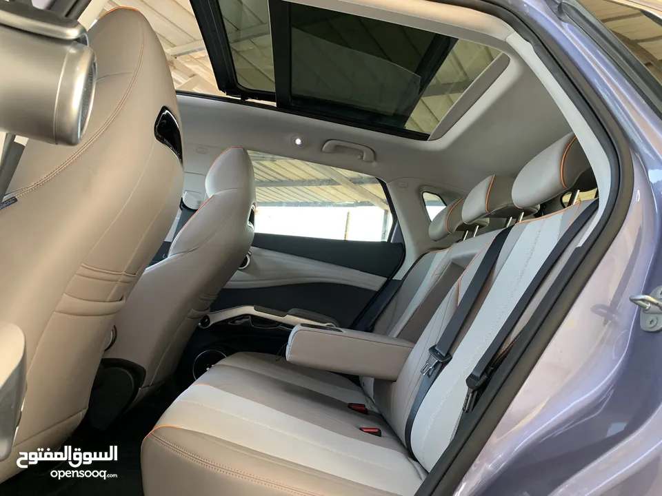BYD Yuan plus 2023 بي واي ديه ايوان بلص صنف شامبيون فل الفل اوتبارك وباب خلفي كهرباء كراسي حامي بارد