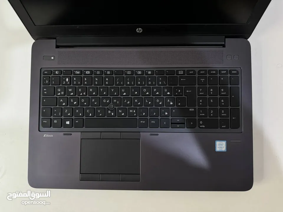 HP ZBOOK G3 كرت خارجي 4 كيكا نفيديا  رام 16 هارد ssd 512 معالج HQ