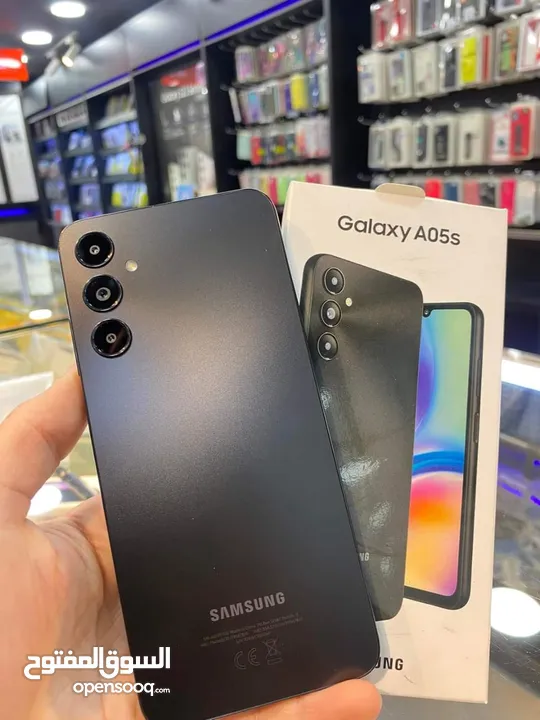 جديد Samsung A05s رام 12 جيجا 128 مكفول سنة هدية كفر ولزقة وشاحن الاصلي متوفر توصيل