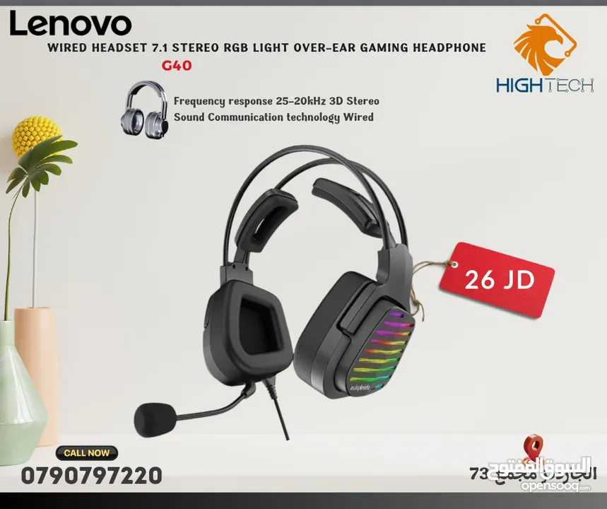 YIBOYI BT-037NC BLUETOOTH HEADSET- سماعة بلوتوث بصوت محيطي وعازلة للضوضاء