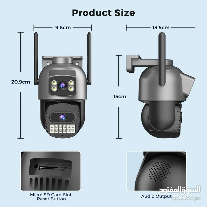 كاميرات مراقبة مزدوجه  الارخص في السلطنة  بسعر 20 ريال مع التوصيل