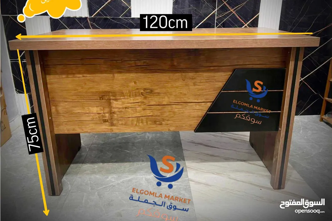 مكتب 120*60 خشب لامينت مستورد لون انتيكا مميز
