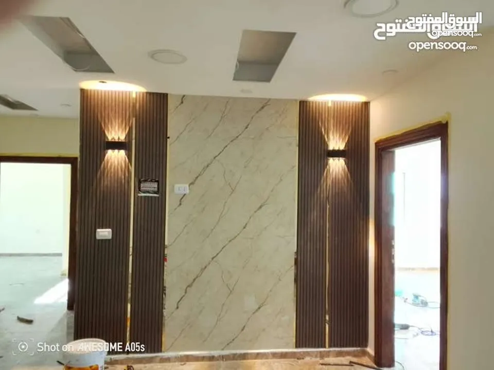تركيب جميع انواع الديكور الداخلي و الخارجي احدث التصميم للجبسومبورد وبديل الخشب وبديل الحجر وبديل ال