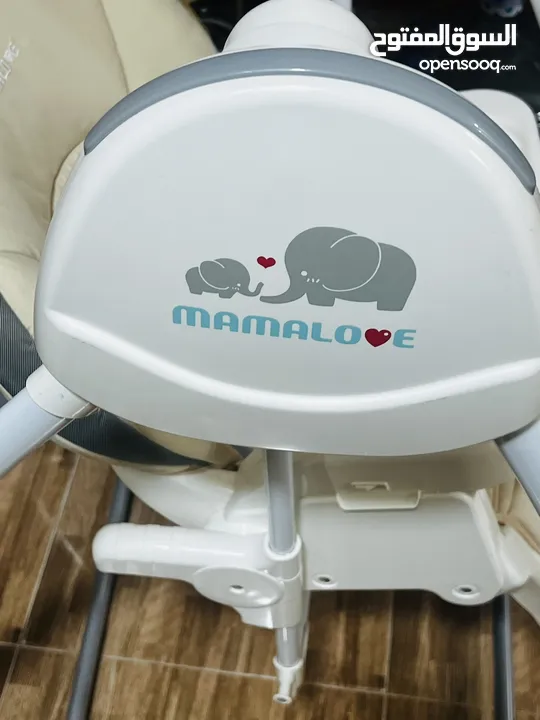 كرسي طعام ماركه mamalove  وعربايه شارع belco بيلكو جديد