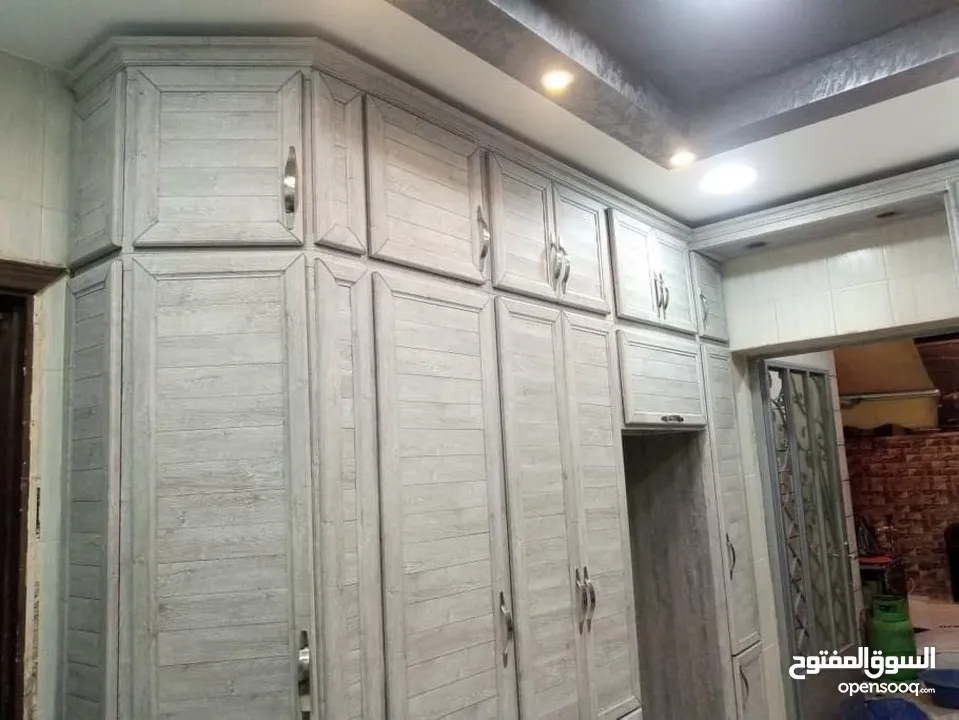 مطبخ  الالمنيوم سادة  5 متر فقط