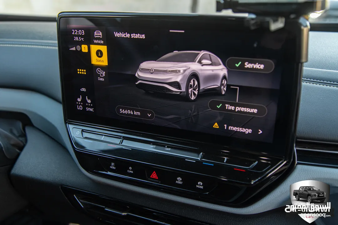 Volkswagen ID.4 X Pure 2021   السيارة بحالة ممتازة جدا و قطعت مسافة 56,000 كيلو متر