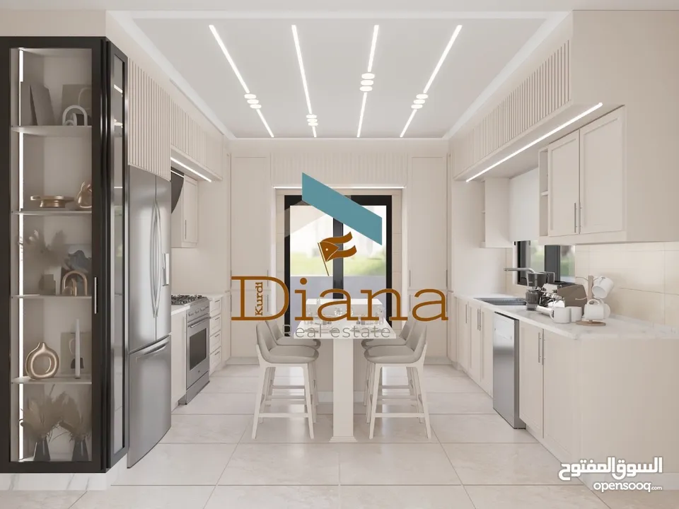 شقة فاخرة للإيجار – لم تُسكن من قبل  طريق المطار - البنيات - 4 نوم - 2 ماستر