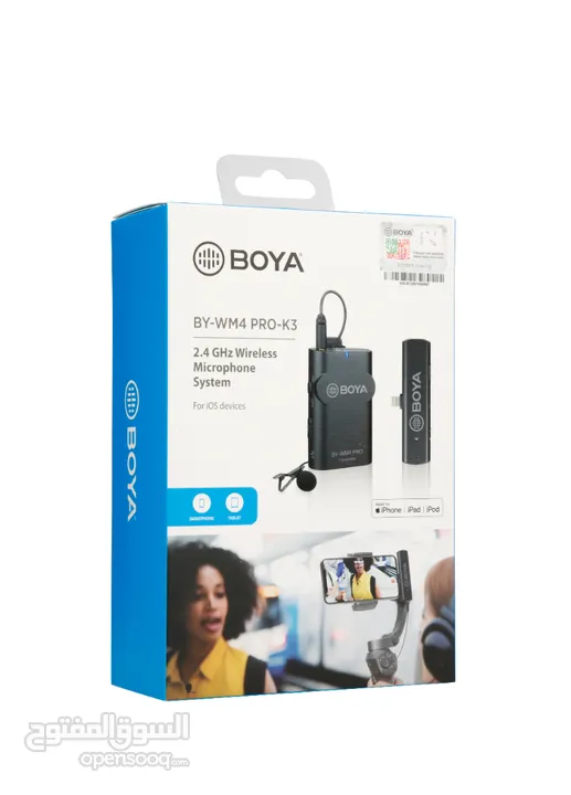 Boya Wireless By-WM4pro k3 مايكرفون ويرلس من بويا 