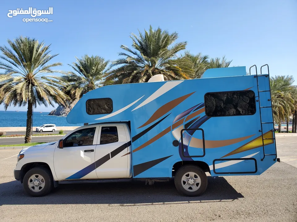 Toyota Tundra 4x4 Caravan Motorhome Toyhauler. كرفان تويوتا تندرا 4x4