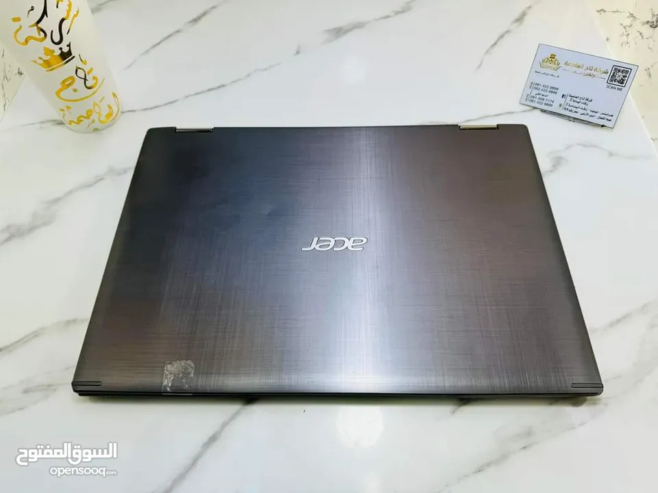 ACER SPIN SP513 X360 CPU CORI5 الجيل الثامن RAM 8 GB DDR4 SSD 256 GB جهاز لمس ويدعم اللف