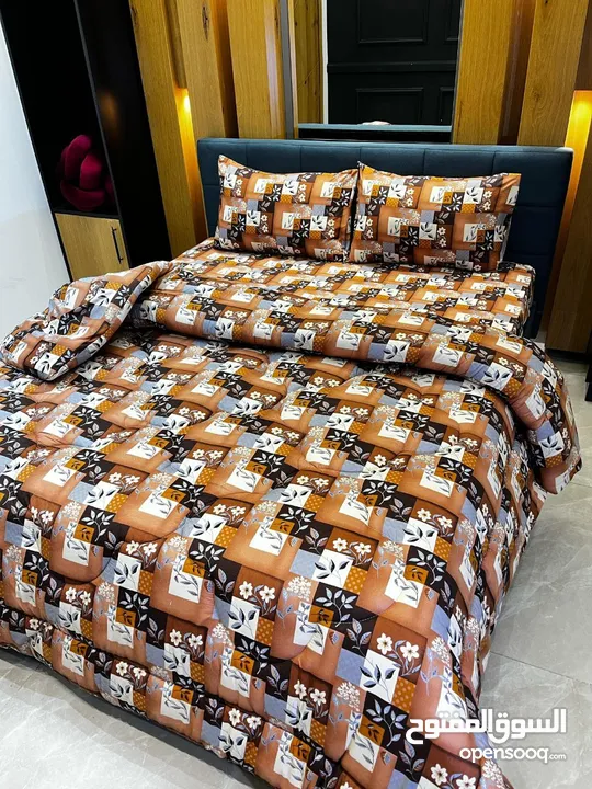 لحاف نفخ صيفي مجوز 6 قطع جودة عالية جدا مع كفالة  المقاسات : اللحاف 250×220 الملف 180×200×25 مع مغيط
