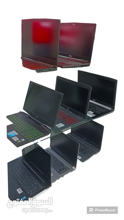 متوفر مختلف أنواع الابتوب المستعملة  I3,i5,i7 ومتوفر حاسب الي مكتبي  All in one