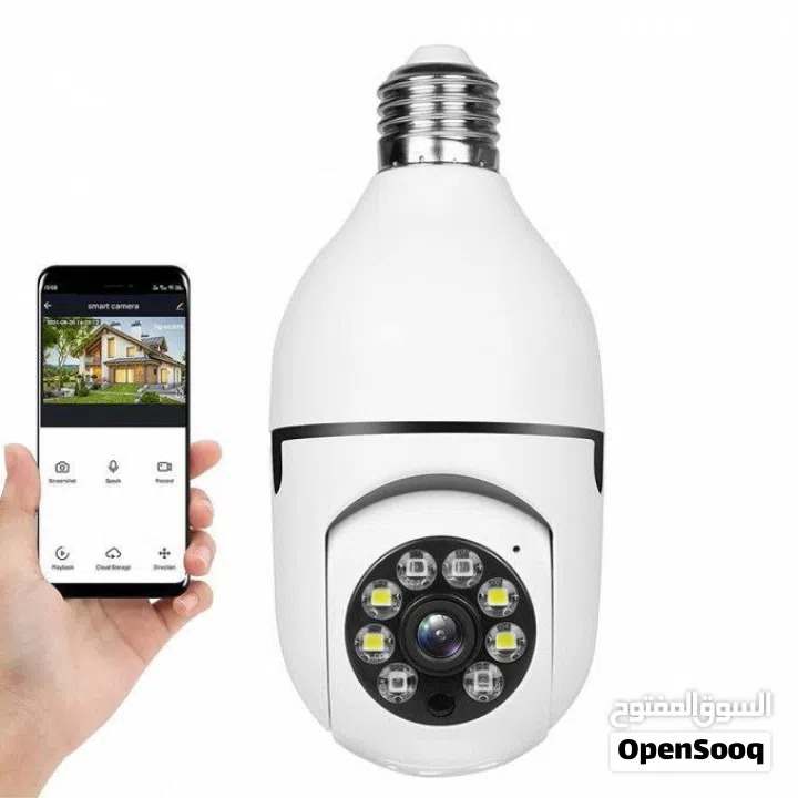 كاميرا مراقبة على شكل مصباح 360° HD WiFi