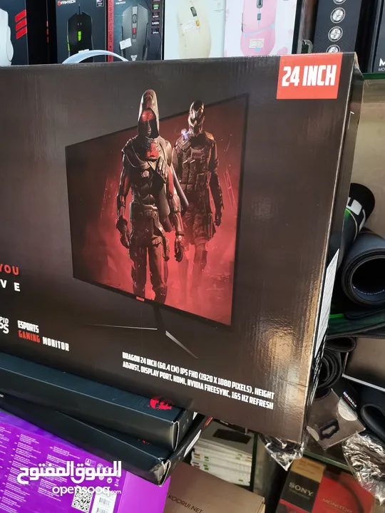 عروض نار  عنا غيـــر جديد كفاله عام Dragon 24 INCH 165HZ 1MS IPS