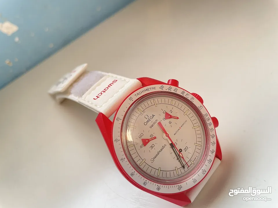 Omega x swatch -( Mission To Mars) ساعة مميزه للبيع بسعر ممتاز