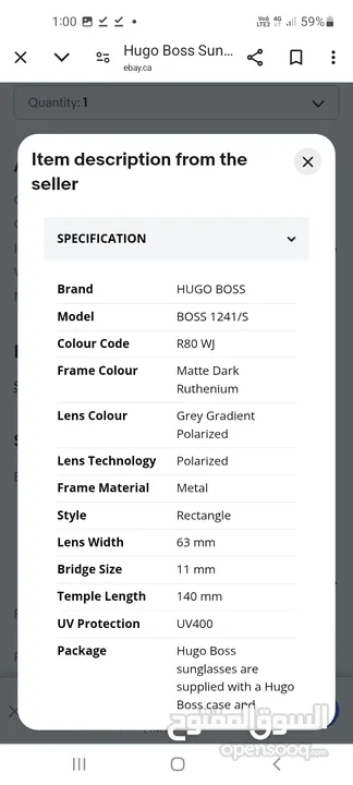 HUGO BOSS أصلية جديدة
