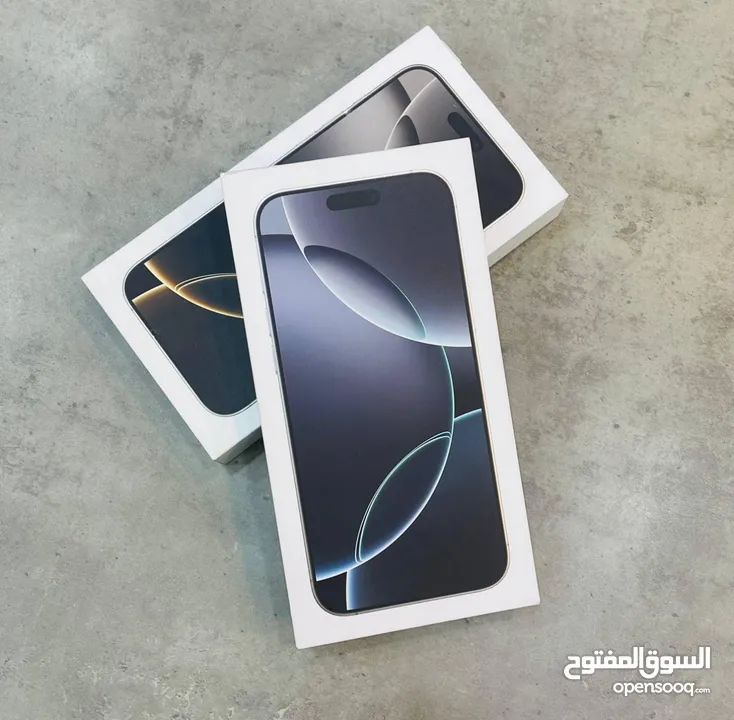 Black titanium iphone 16 ProMax 256 GB closed box unused new