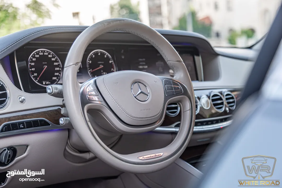 Mercedes S400 2015   السيارة وارد الشركة و قطعت مسافة 111,000 كيلو متر