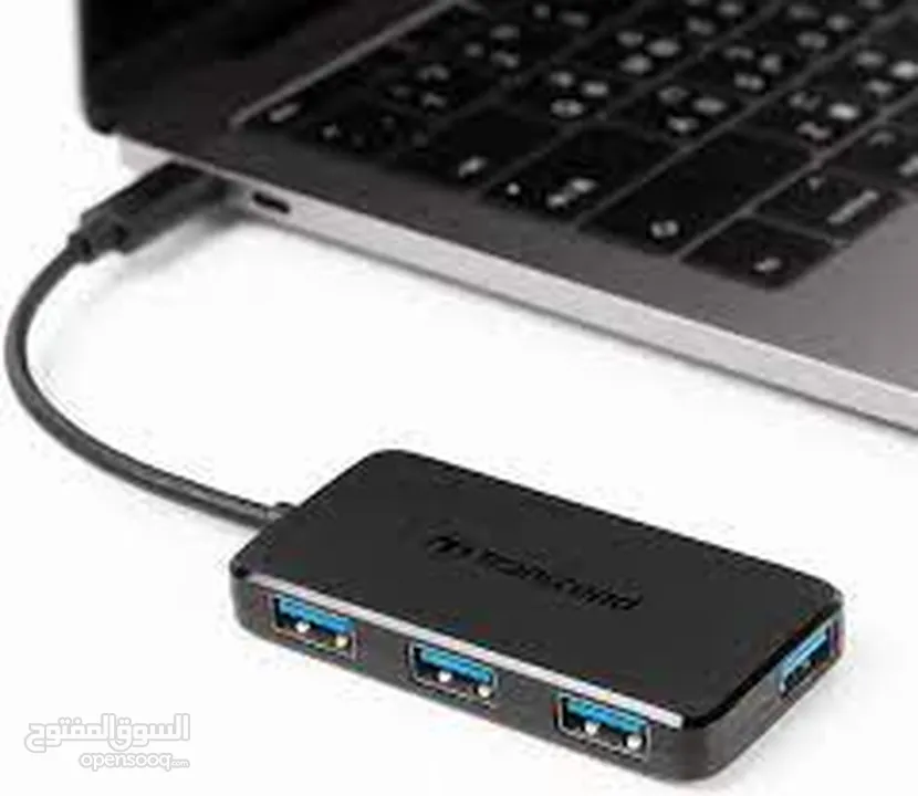 موزع  USB HUB عالي السرعة 3.1 و 4 مداخل Transcend HUB 2 Type-A 4 Port USB HUB SuperSpeed 3.0